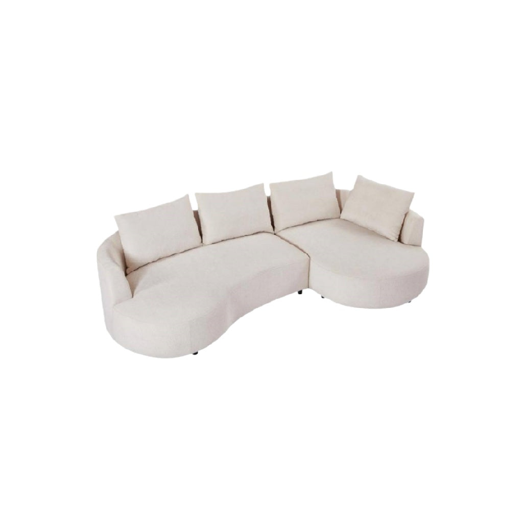 Canapé d'angle en tissu pour salon - 240 x 90 x 85